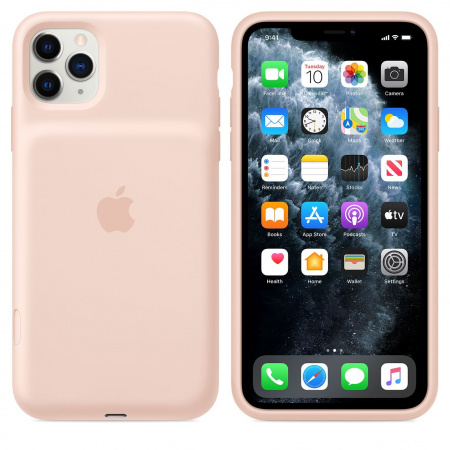 Apple Iphone 11 Pro Max Smart Battery Case With Wireless Charging Pink Sand Apcom Ce