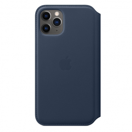 Apple iPhone 11 Pro Leather Folio - Deep Sea Blue (Seasonal Spring2020)