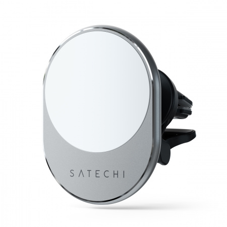 Satechi Magnetic Wireless Car Charger - Silver