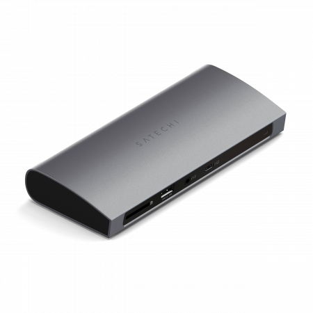 Satechi Aluminium Thunderbolt 4 Dock (1xT4 P 96W,3x T4 40Gbps 15W,Ethernet,3xUSB-A 3.2 10 Gbps,1xUSB-A 2.0 charging,SDcard,3.5mm audio) - Space Grey
