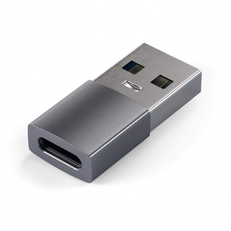Satechi Aluminum Type-A to Type-C Adapter - Space Grey