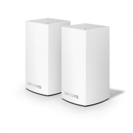 Linksys Velop Intelligent Mesh Wi-fi System, Small Factor Wi-Fi 5/802.11ac Two-Band, 2-Pack White (AC2400)