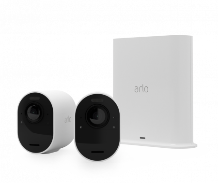 Arlo Ultra 2 Outdoor Security Camera 2 Camera Kit - (Base station included) - White