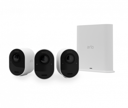 Arlo Ultra 2 Outdoor Security Camera 3 Camera Kit - (Base station included) - White