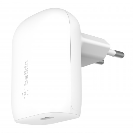 Belkin BOOST CHARGE 30W PD PPS Wall Charger + USB-C Cable with Lightning Connector - White