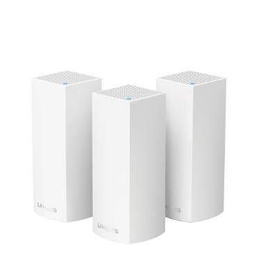 Linksys Velop Intelligent Mesh Wi-fi System, Wi-Fi 5/802.11ac Tri-Band, 3-Pack White (AC6600)