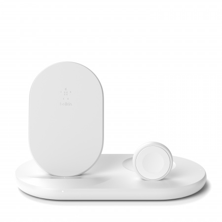 Belkin BOOST CHARGE 3-in-1 Wireless Charger for Apple Devices - White